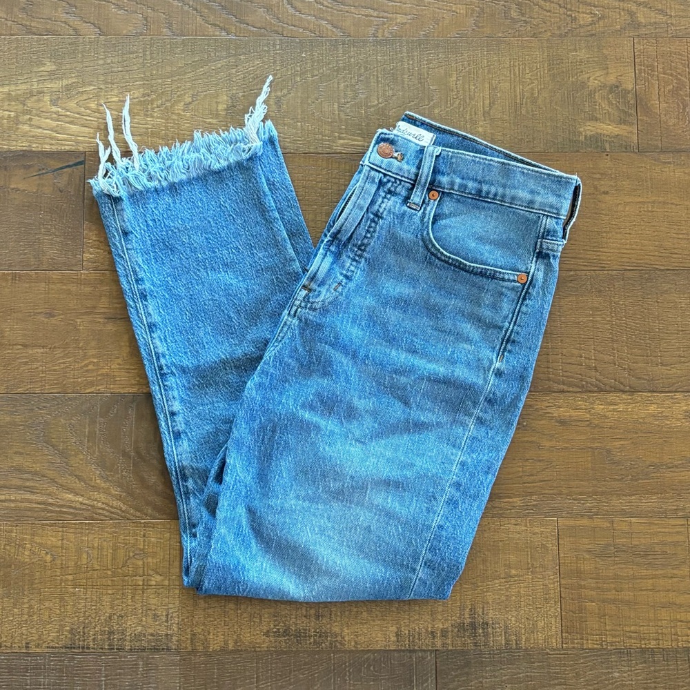 cropped madewell jeans